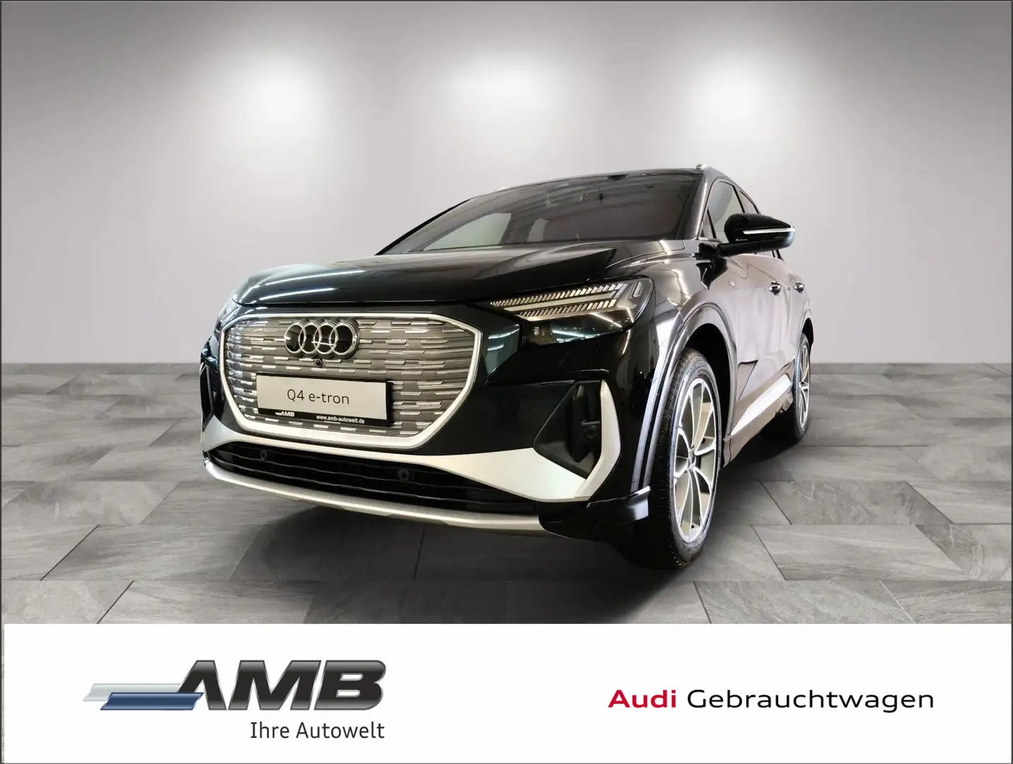 Audi Q4 e-tron S line 50 Matrix/Assist+/Panod/Wärmepu Schwarz - 1