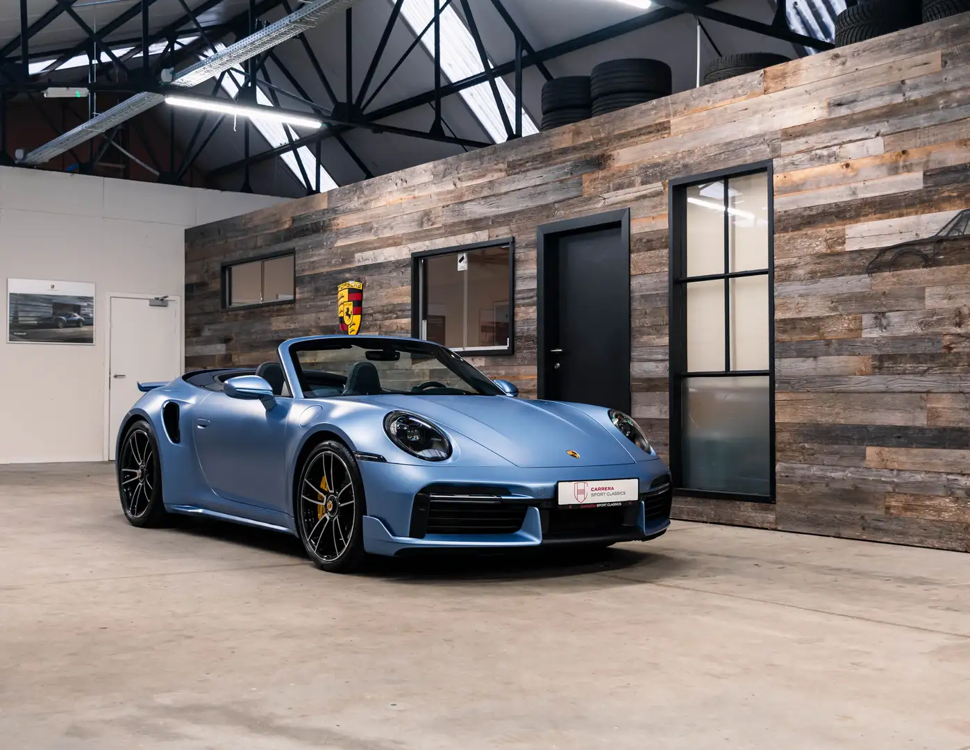 Porsche 992 Turbo S Cabriolet / Aero kit - PTS Gemini blue Blauw - 2