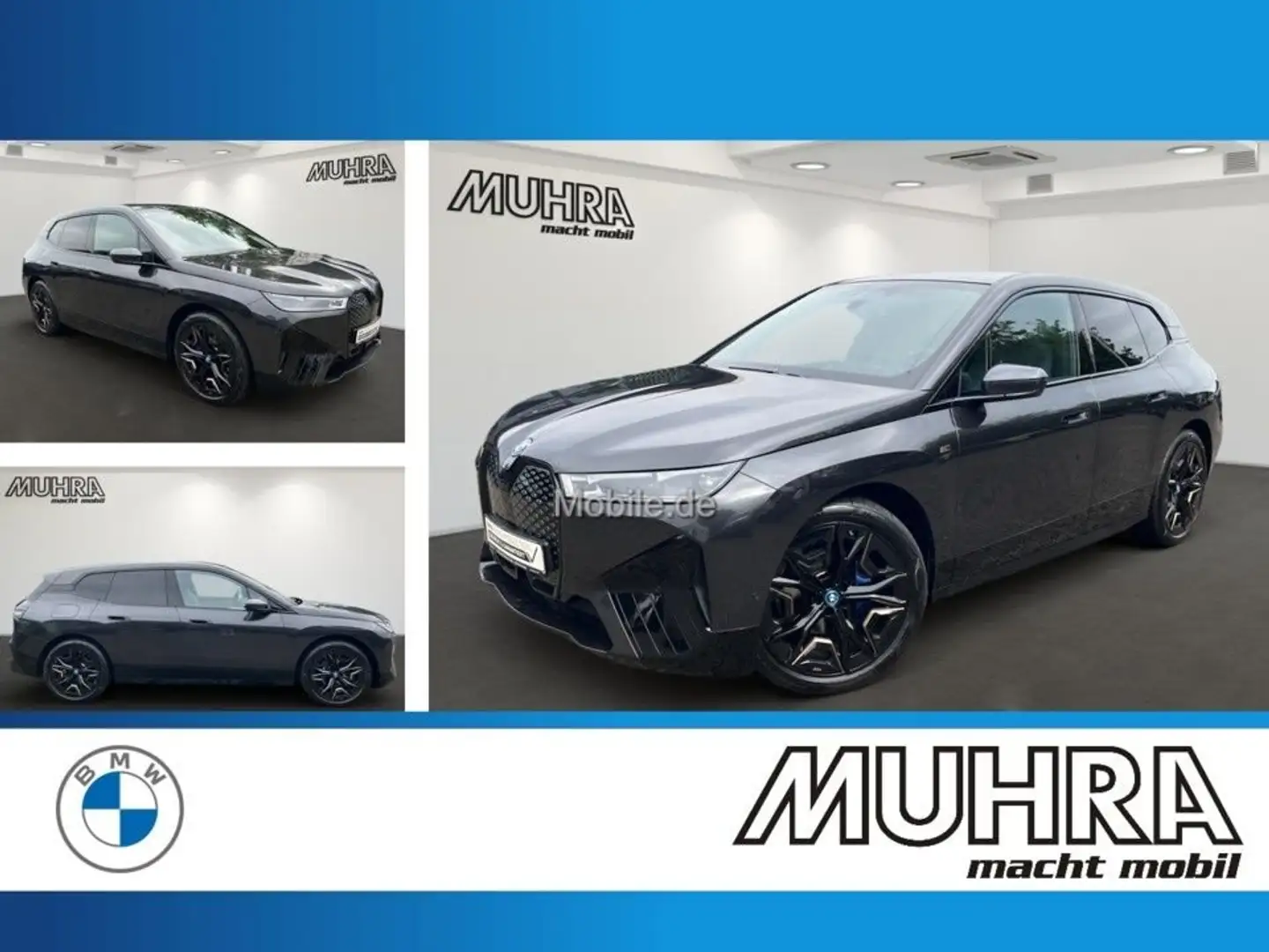 BMW iX M60 22" Pano Sky Autobahnas. AHK B&W PA Prof. Сірий - 1