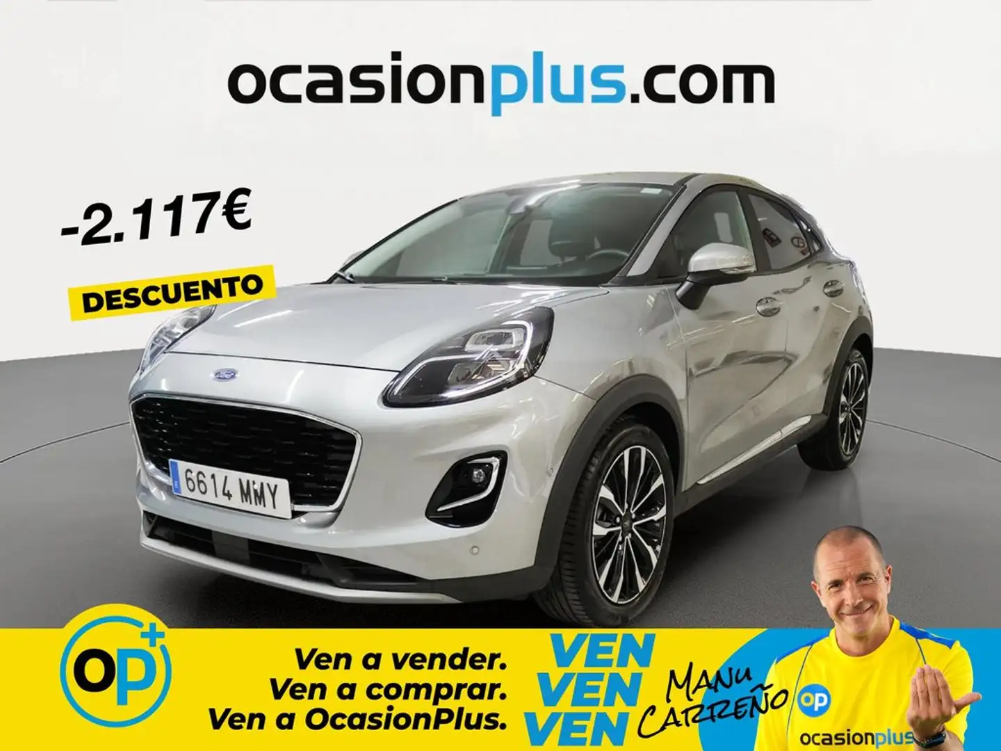 Ford Puma 1.0 EcoBoost MHEV Titanium X Aut. 155 Gris - 1