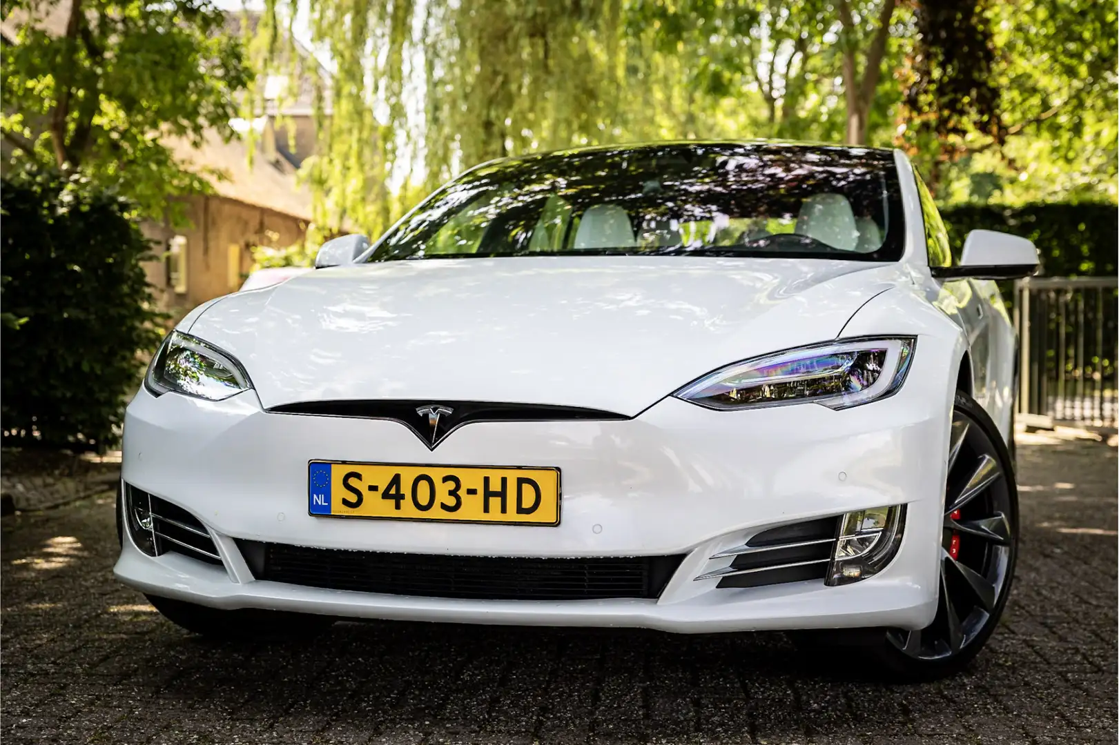 Tesla Model S P100D Performance Ludicrous Stoelventilatie Carbon Wit - 2