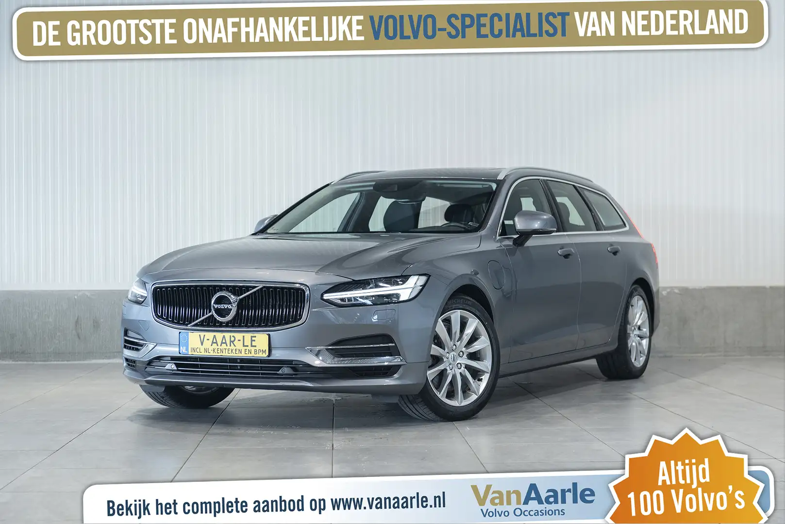 Volvo V90 T8 INCL.BTW Aut. IntelliSafe Navigatie Panoramadak Grau - 1