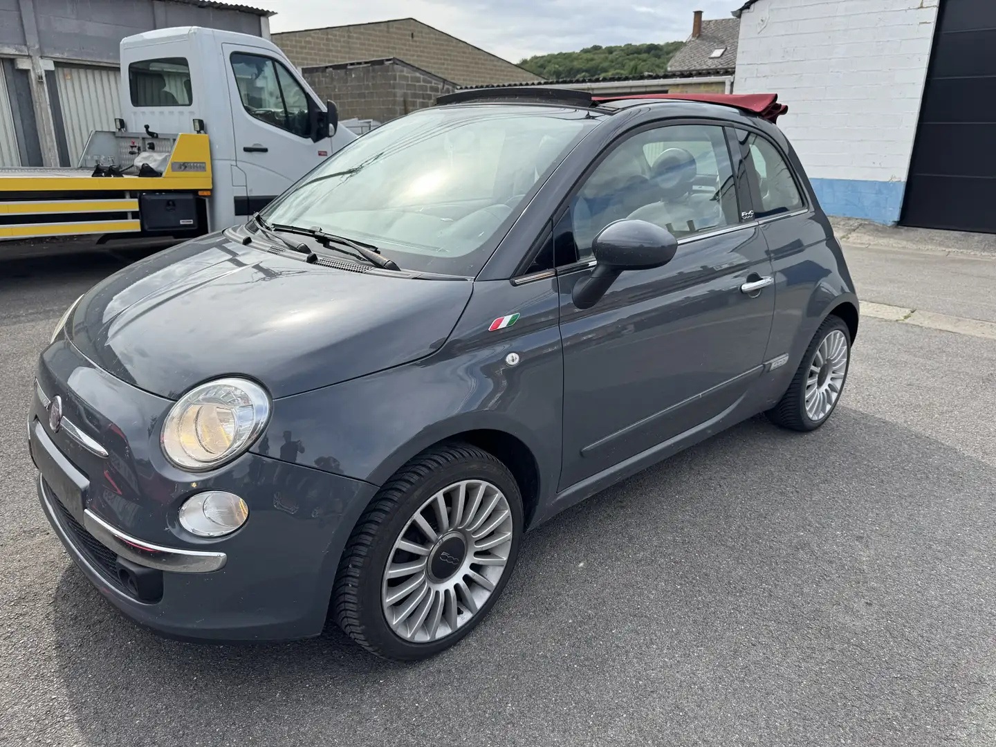 Fiat 500C 500C 1.2i Pop Stop Gris - 1