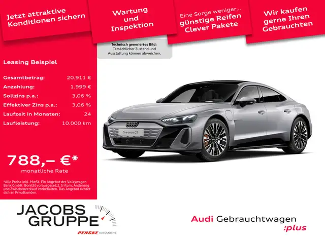 Audi e-tron GT S qu. Black/Facelift/Pano/Laser/HuD/ACC/360°