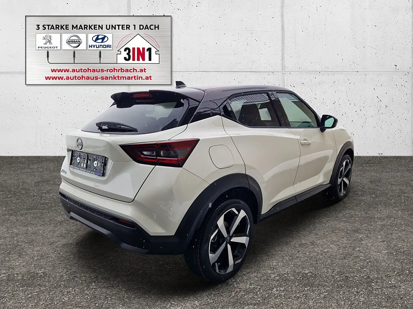 Nissan Juke 1,0 DIG-T Tekna DCT Aut. Weiß - 2