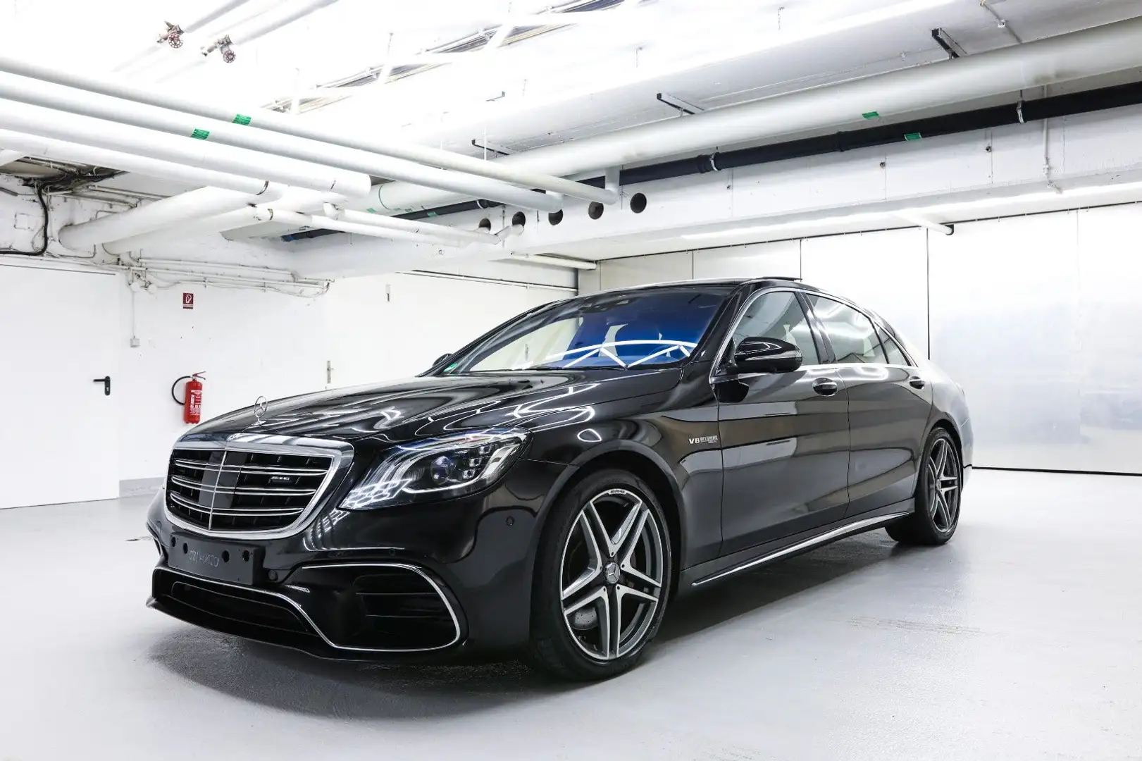 Mercedes-Benz S 63 AMG 4MATIC Lang 1.Hand Scheckheft Drivers Noir - 1