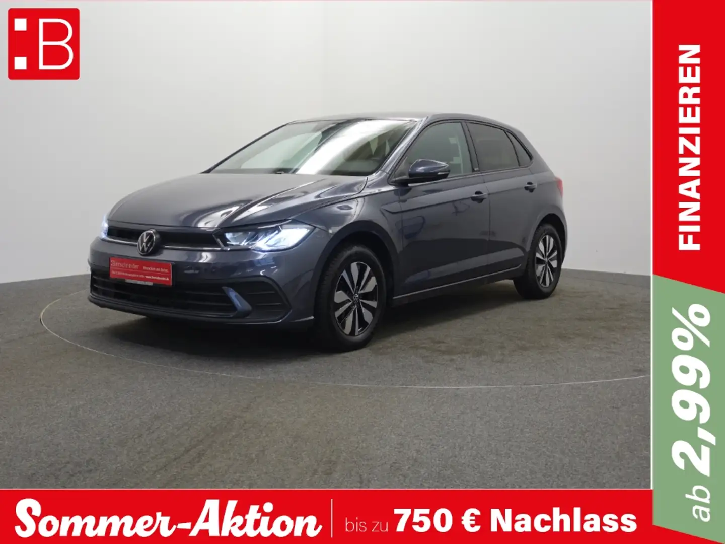 Volkswagen Polo 1.0 TSI DSG Life DIGITAL COCKPIT LED NAVI 15 ACC D Grau - 1