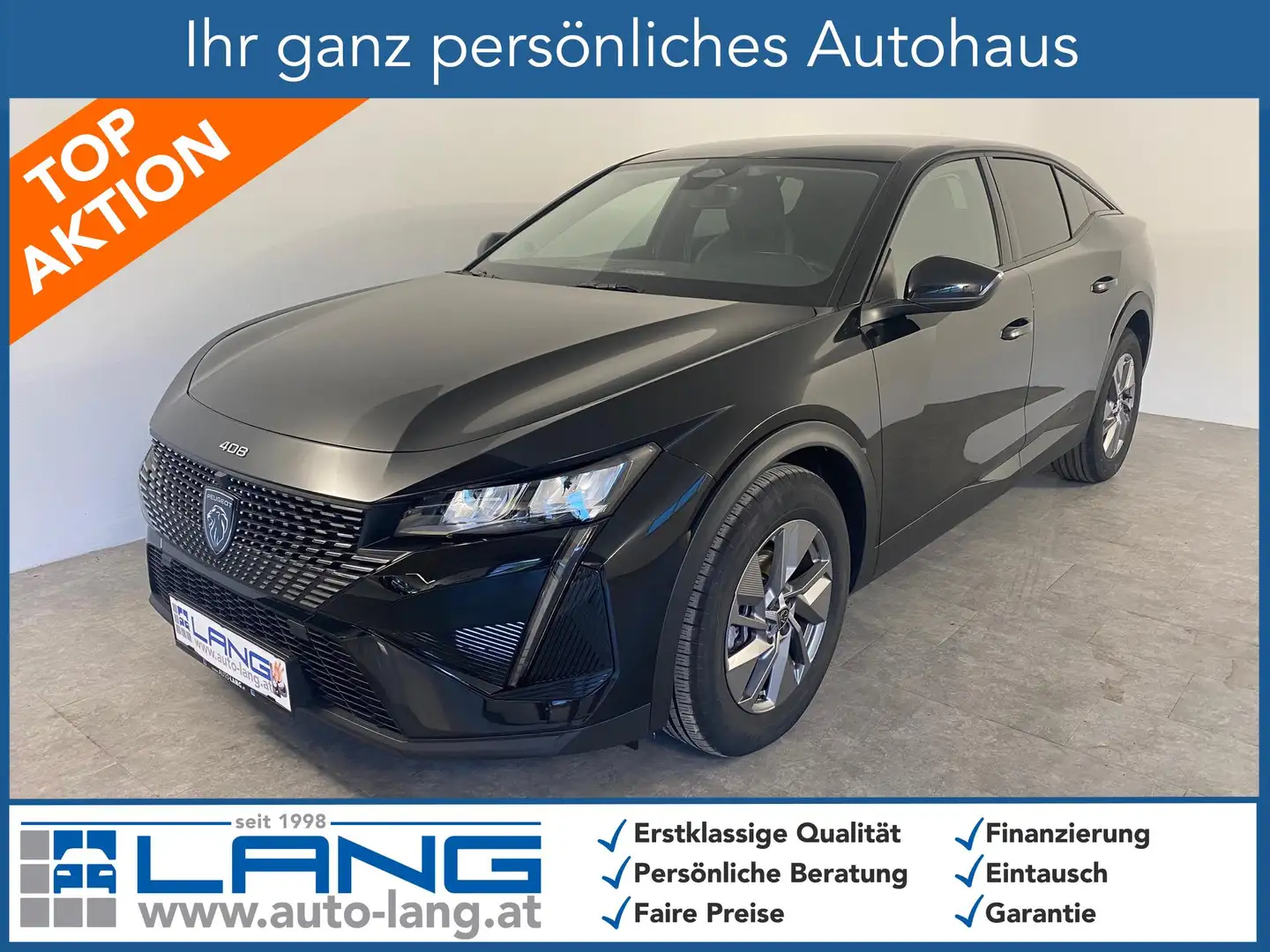 Peugeot 408 1.2 Hybrid 136 Allure LED*RFK 100 kW (136 PS), ... Schwarz - 1