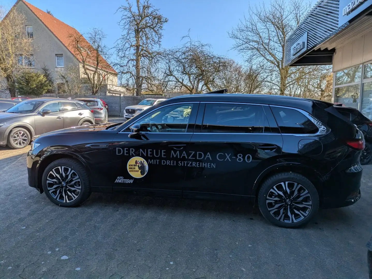 Mazda CX-80 Homura Plus Hybrid AWD *Vorführwagen* Blac Zwart - 2