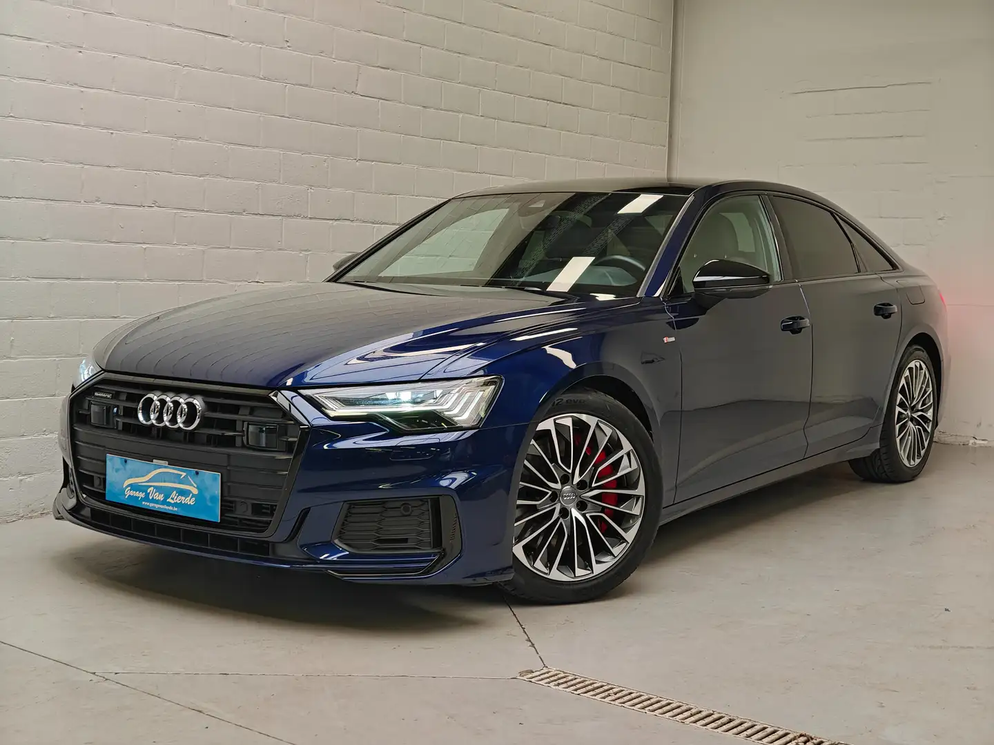 Audi A6 55 TFSIe quattro Stronic sport-Pano dak-AppleCrply Blauw - 1