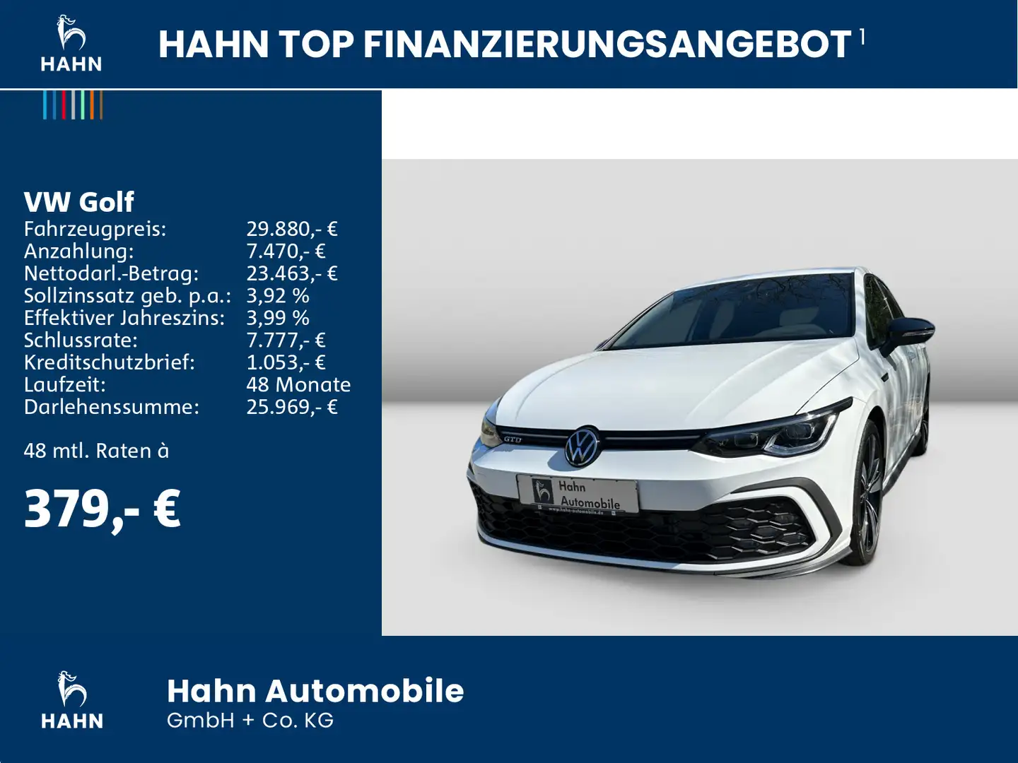 Volkswagen Golf VIII GTD DSG BlackStyle LED Navi Kamera SHZ Blanc - 2