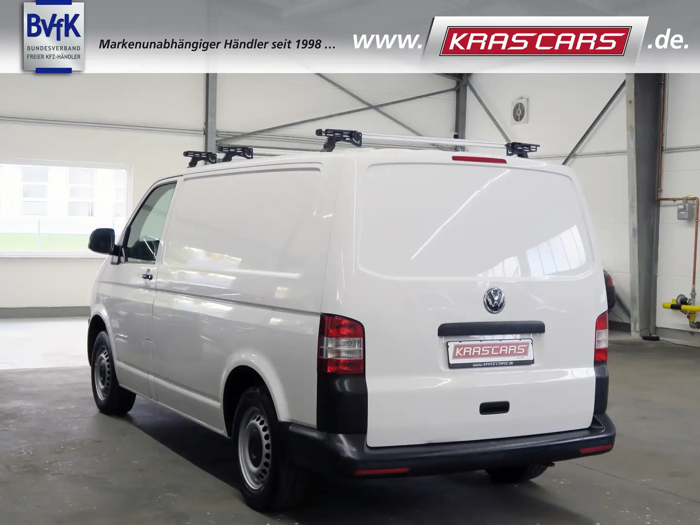 Volkswagen T5 Transporter Kasten 2.0 TDI 1.Hand*Werkstatt / Sortimo*PDC Blanc - 2