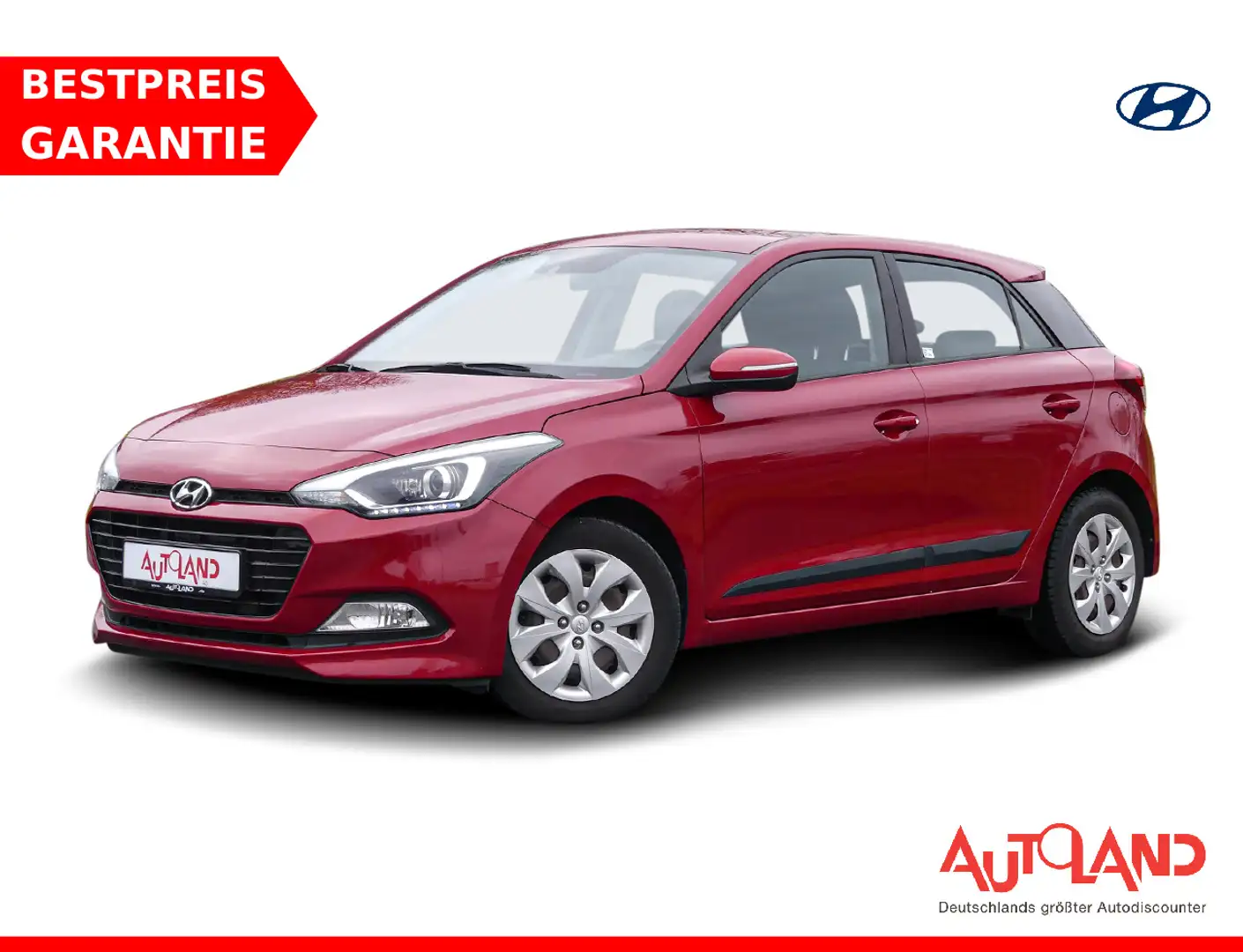 Hyundai i20 1.0 Trend Sitzheizung Klimaaut. PDC Tempomat Roşu - 1