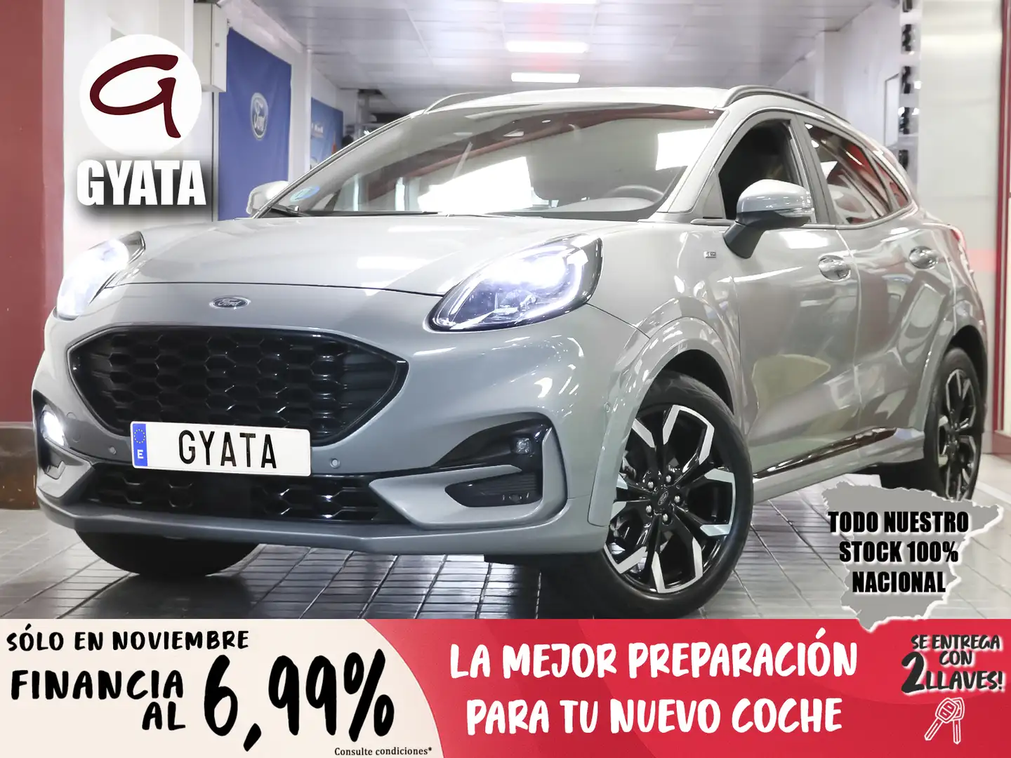 Ford Puma 1.0 EcoBoost MHEV ST-Line X 125 Plateado - 1
