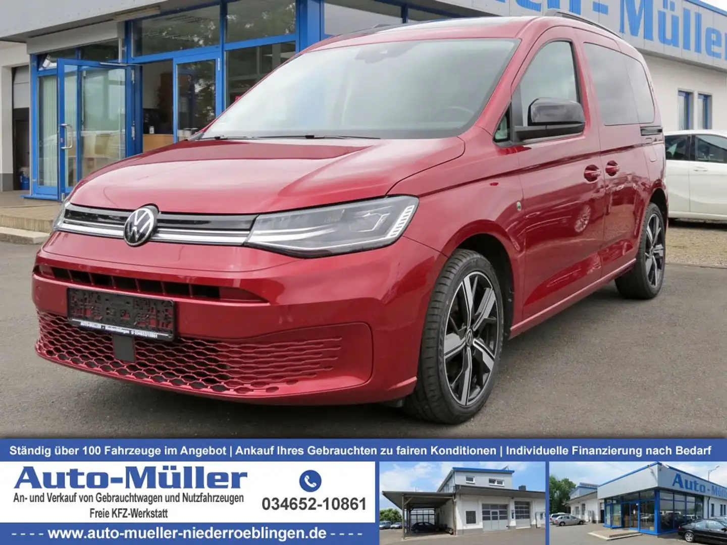 Volkswagen Caddy Move LED Digital Navi AHK Kamera ACC Rojo - 1
