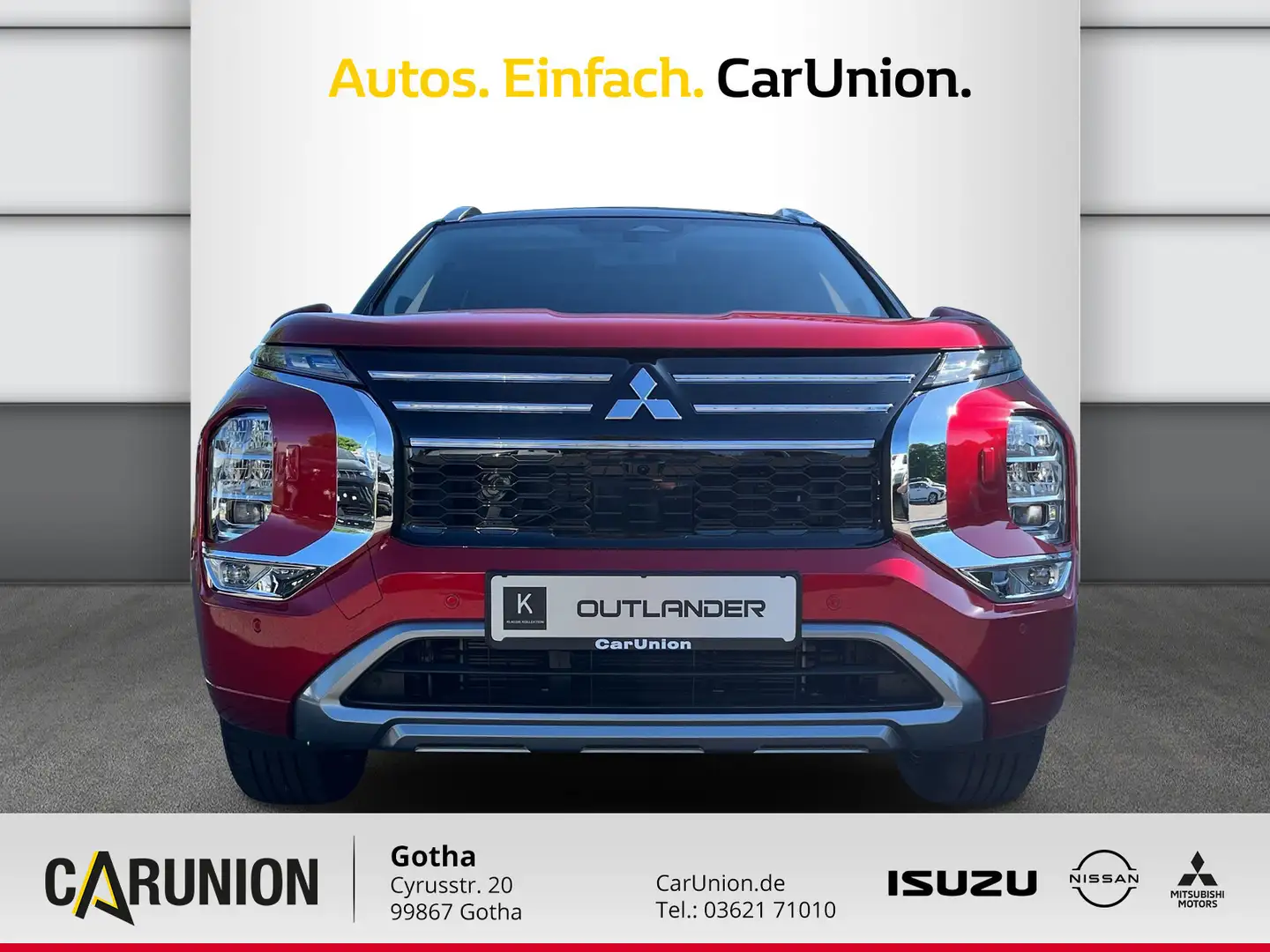 Mitsubishi Outlander 2.4 Plug-in Hybrid Top DACH/LEDER Rouge - 2