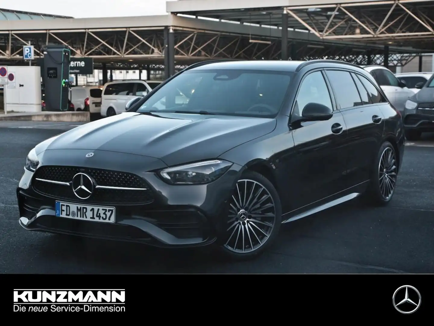 Mercedes-Benz C 200 d T-Modell AMG Night Distronic Memory AHK Grau - 1