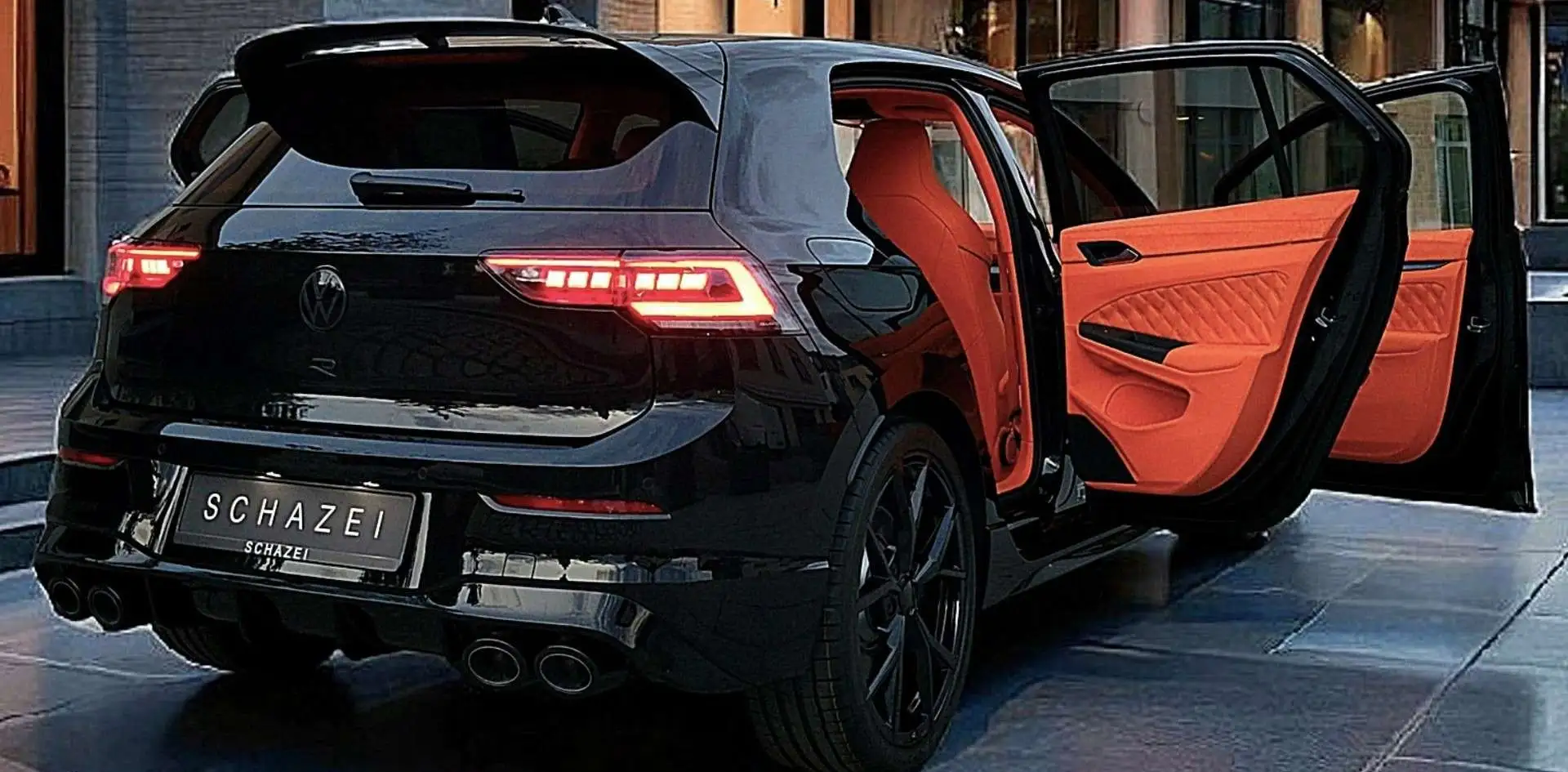 Volkswagen Golf R Black Edition SCHAZEI Full Alcantara Nappa Interio Negru - 2