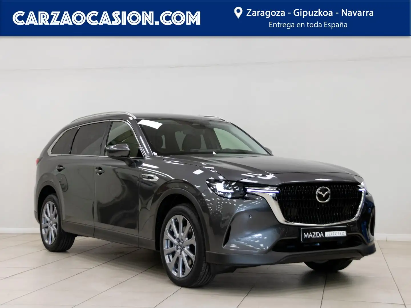 Mazda CX-80 3.3 e-Skyactiv-D MHEV Exclusive-Line AWD Aut. Gris - 1