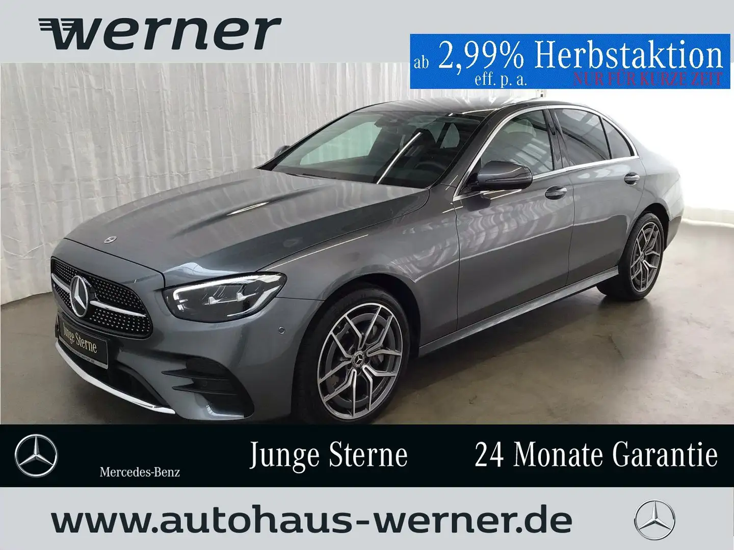 Mercedes-Benz E 300 e AMG/Avantgarde AHK 19"AMG WDGS Totwinkel Grau - 1