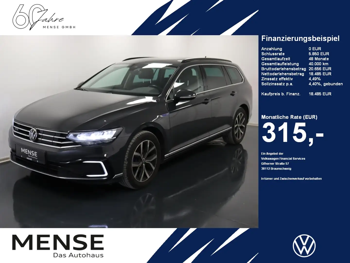 Volkswagen Passat Variant GTE DSG Grau - 1
