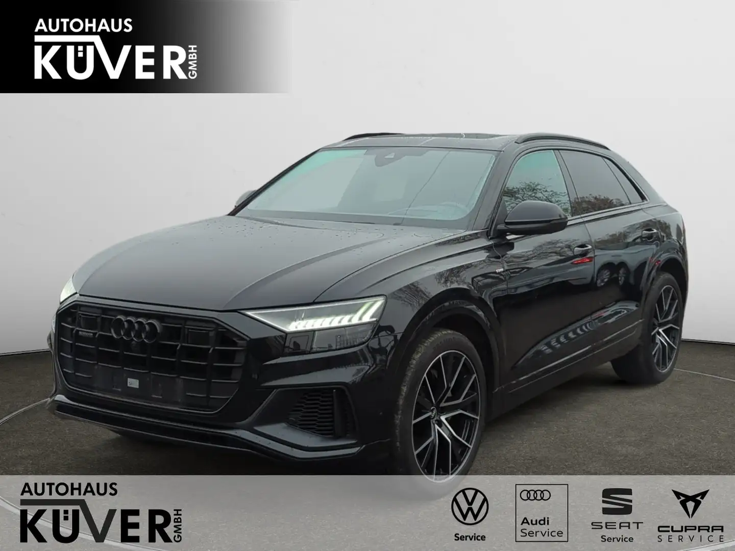 Audi Q8 50 TDI quattro S-Line MATRIX*Q*BLACK*APP*ACC*AHK Schwarz - 1