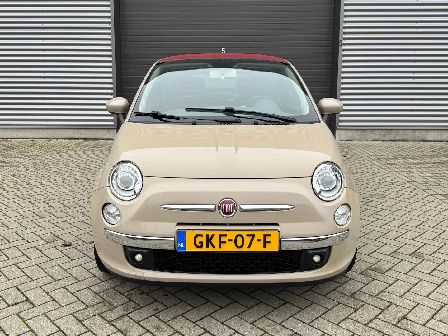 Fiat 500C 500 1.2 Lounge - Uniek - Cappuccino - rood dak Beige - 2