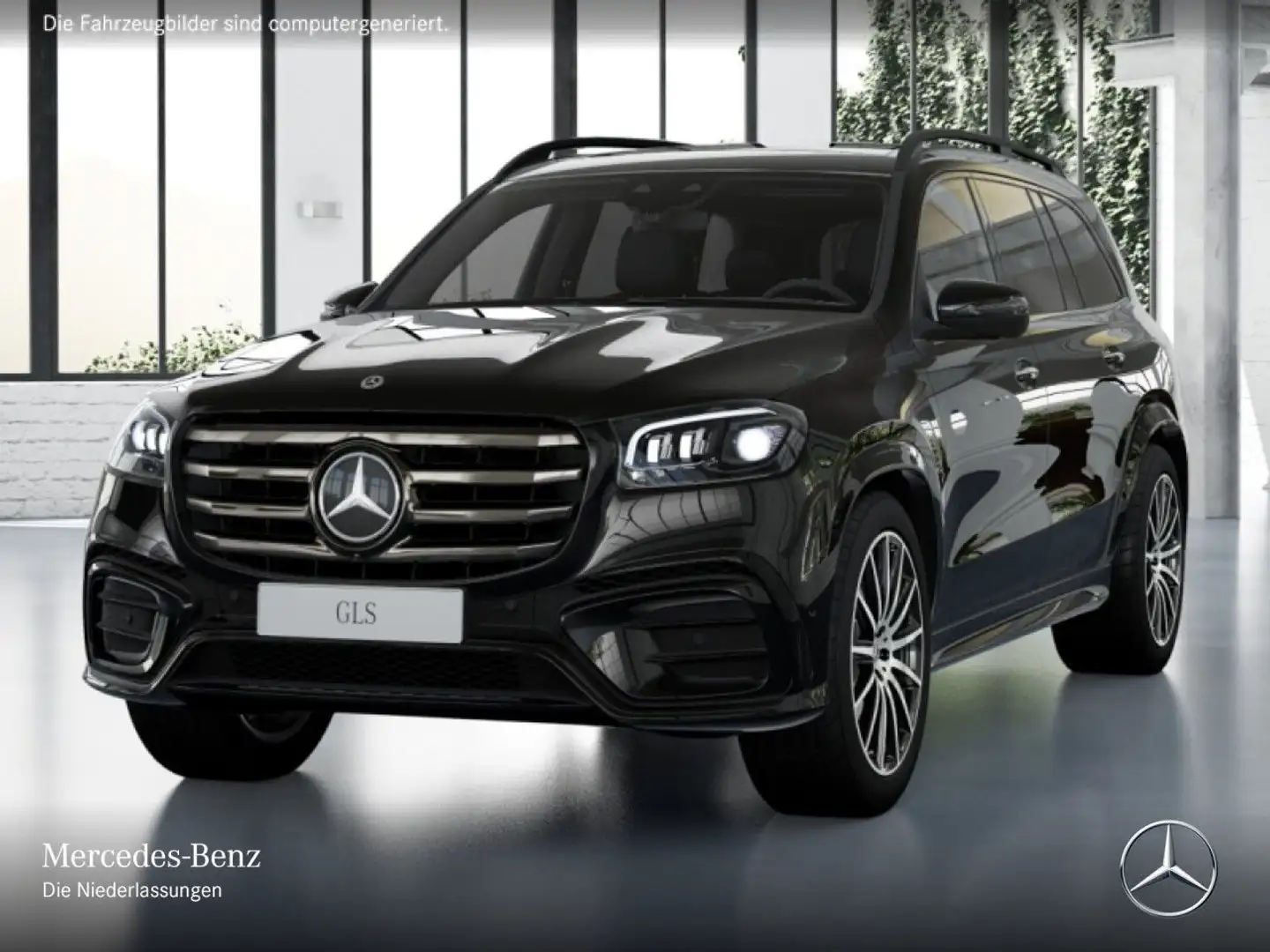 Mercedes-Benz GLS 450 d 4M AMG+NIGHT+PANO+360+AHK+MULTIBEAM+SPUR Schwarz - 2
