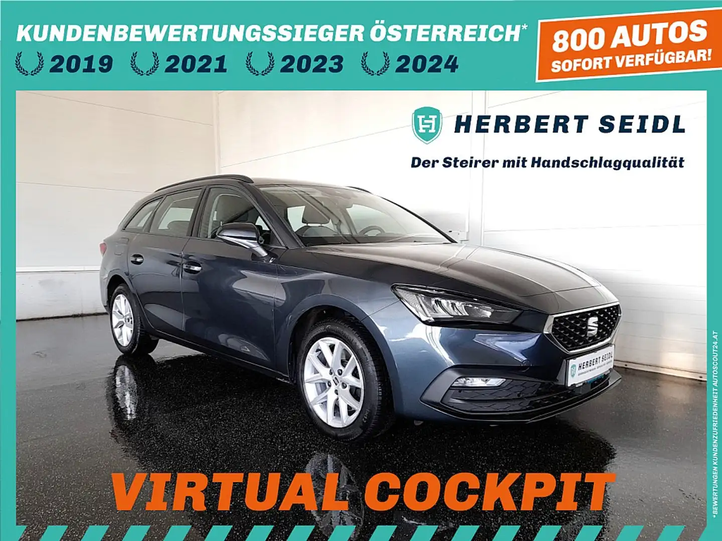 SEAT Leon ST Style 2,0 TDI *VIRTUELL / LED / NAVI / TEMPO... Grau - 1