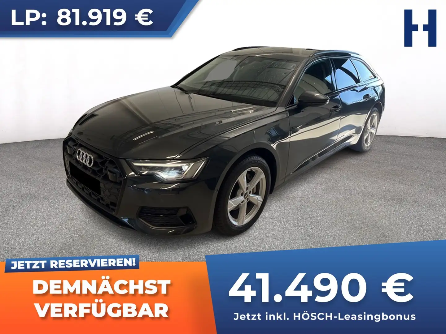 Audi A6 Avant 40 TDI quattro Adv BLACK STHZG AHK -49% Grau - 1