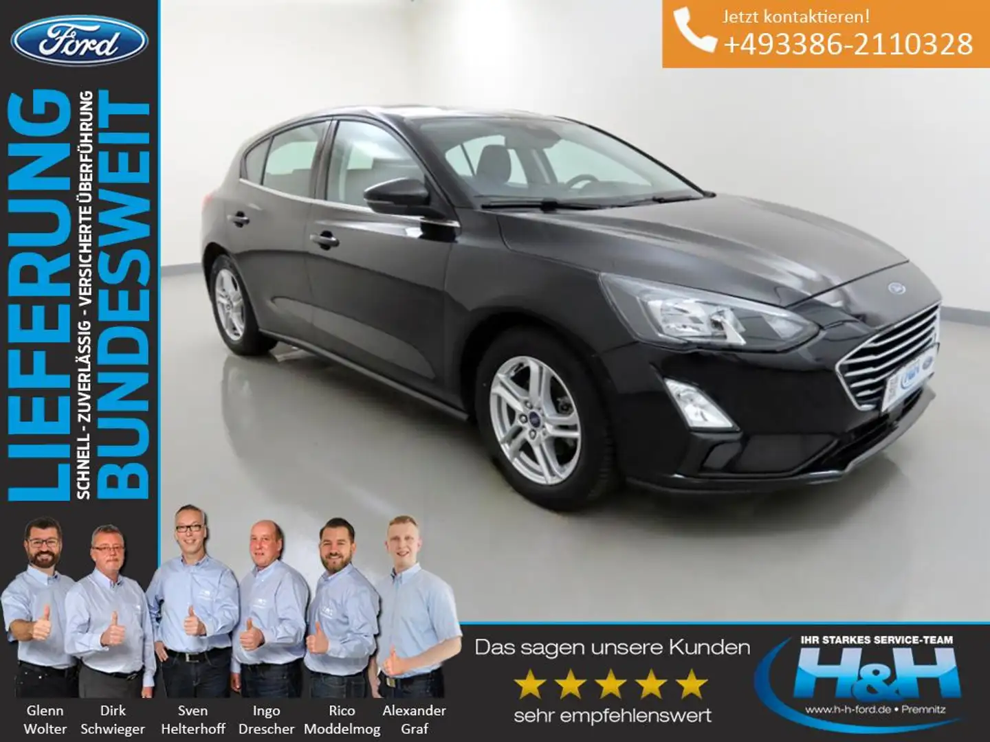 Ford Focus 1.0 EcoB Cool&Con. Kamera+LED+Klima Schwarz - 1