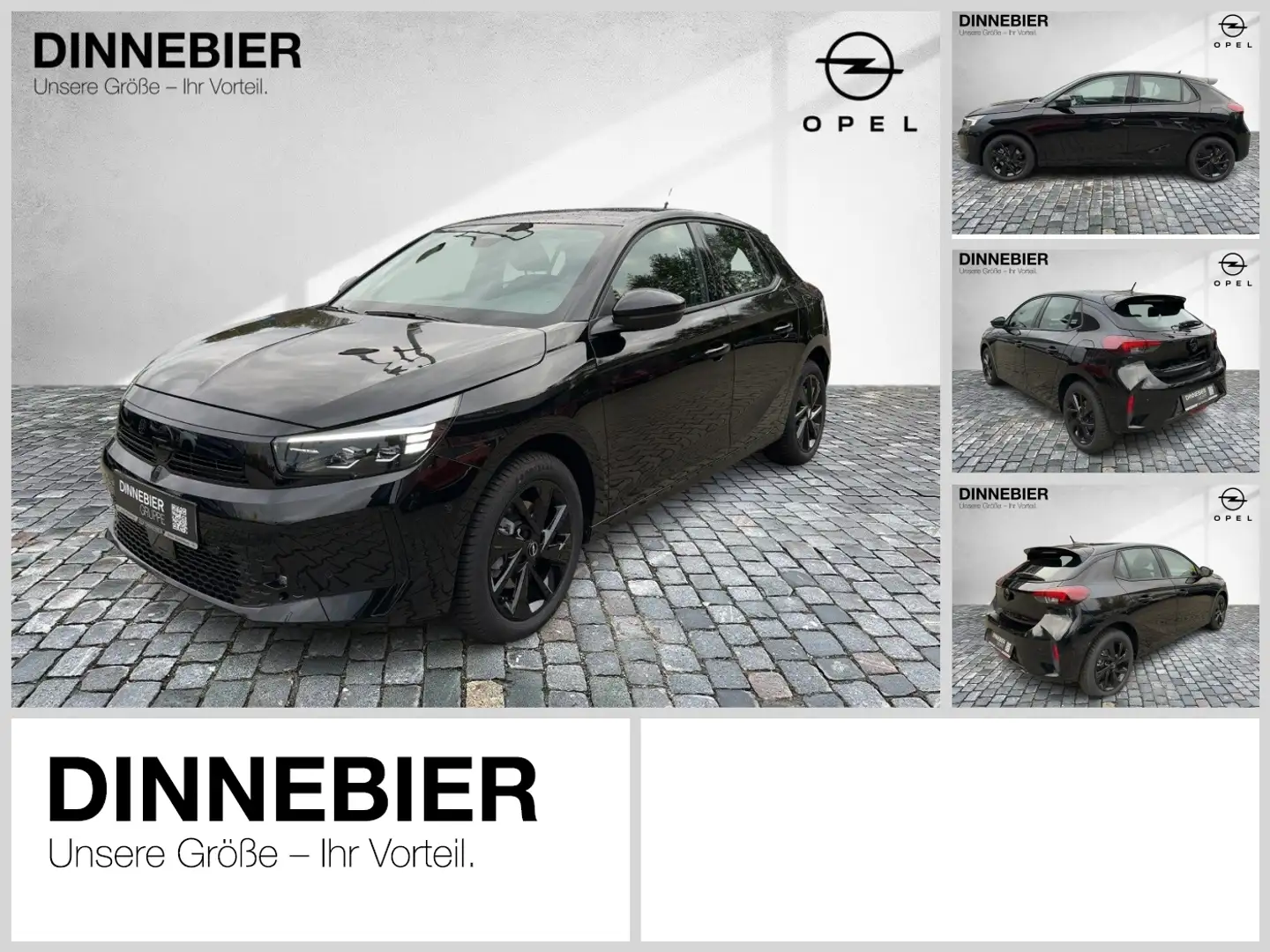 Opel Corsa GS. 1.2 Direct Injection Turbo ACC CAM LED Zwart - 1