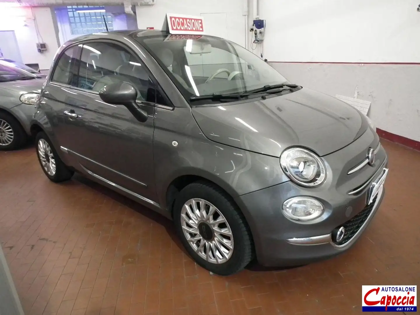 Fiat 500 1.2 CLIMA ABS ESP CRUISE ! Lounge Grijs - 2