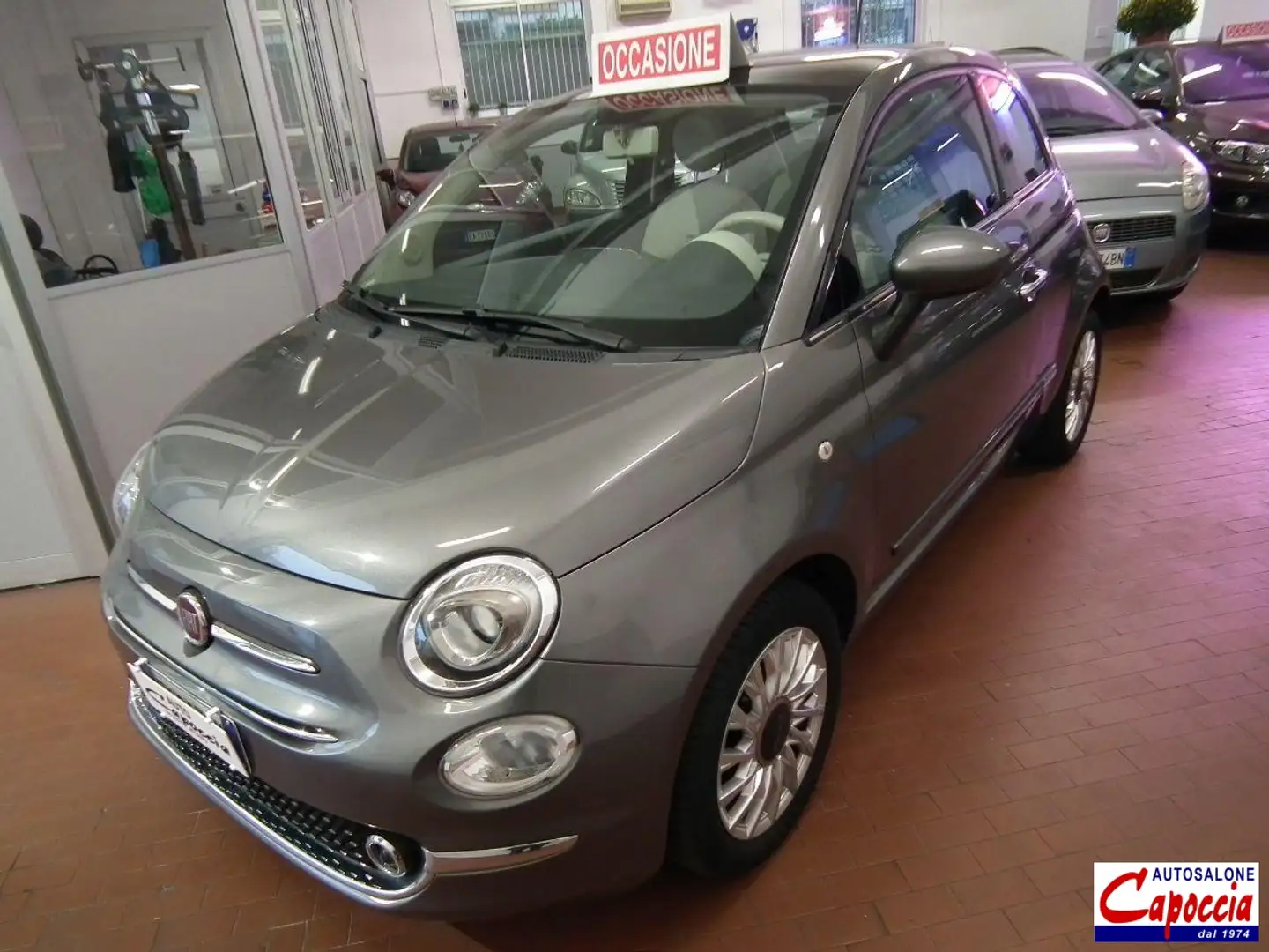 Fiat 500 1.2 CLIMA ABS ESP CRUISE ! Lounge Grijs - 1