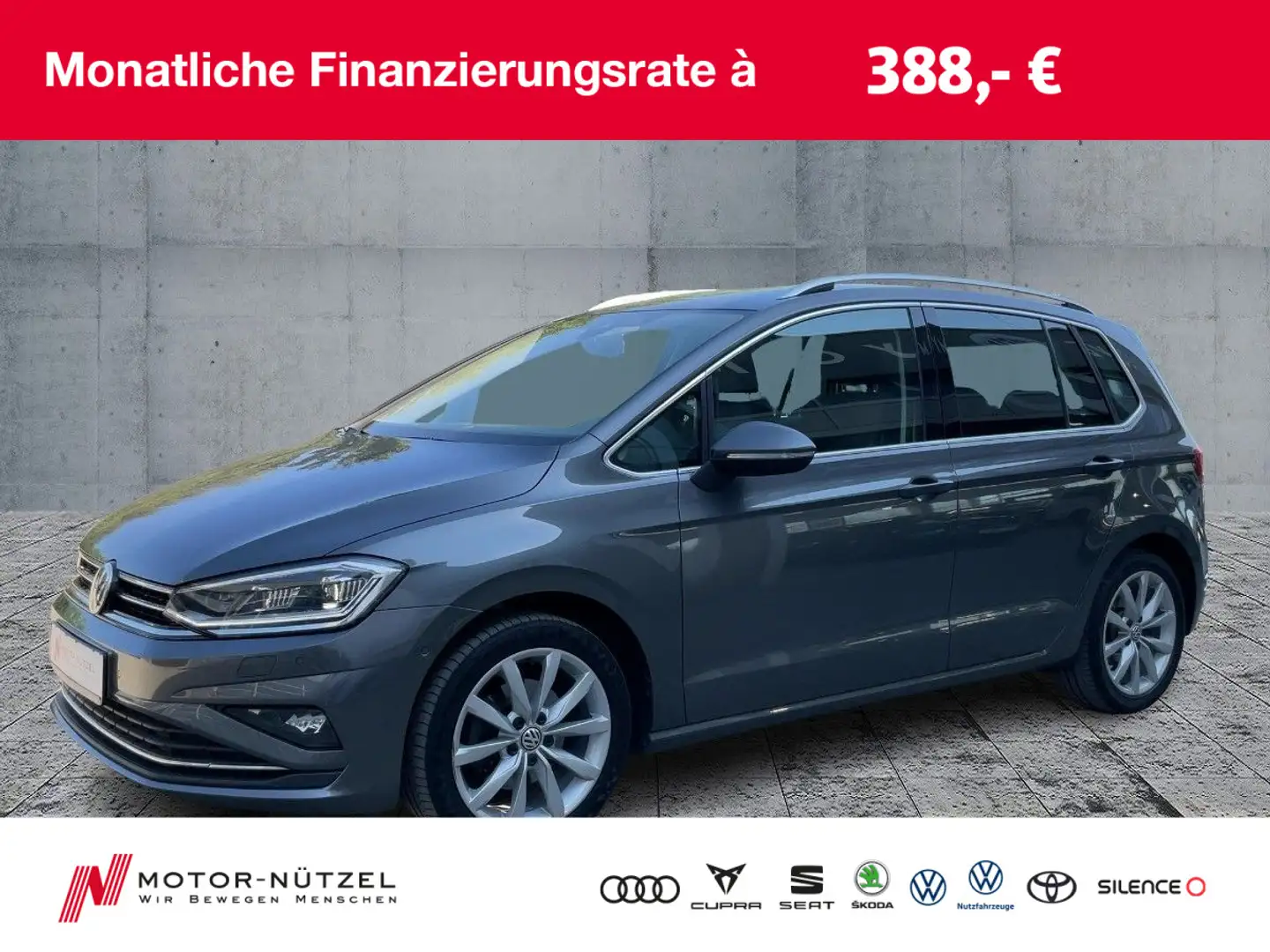Volkswagen Golf Sportsvan Golf VII Sportsvan 1.5 TSI DSG HIGHLINE LED+NAVI Grau - 1