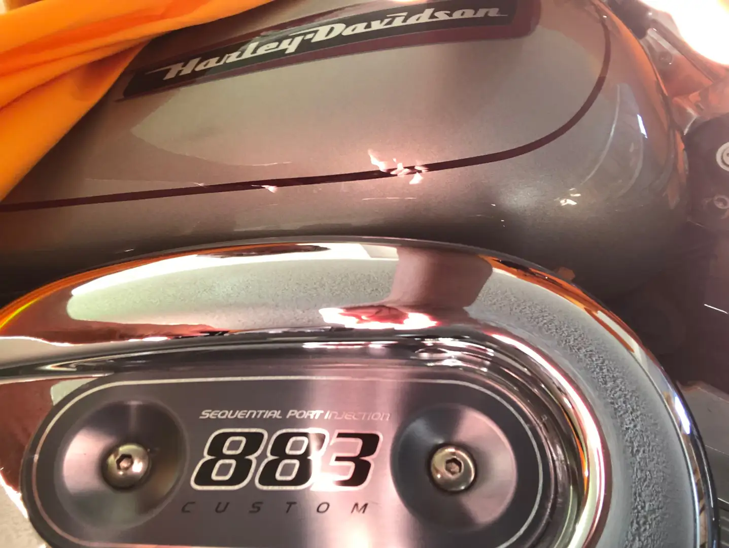 Harley-Davidson Sportster 883 Custom Argintiu - 2
