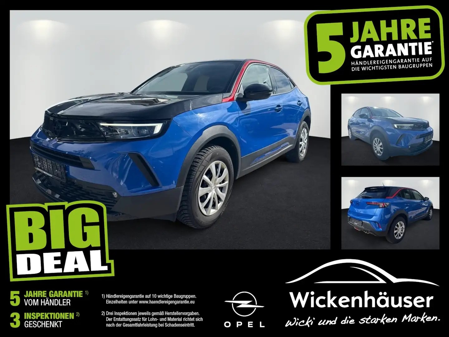 Opel Mokka 1.2 Turbo GS Line ACC+LED+Navi+SHZ+Kam.+LM Blau - 1
