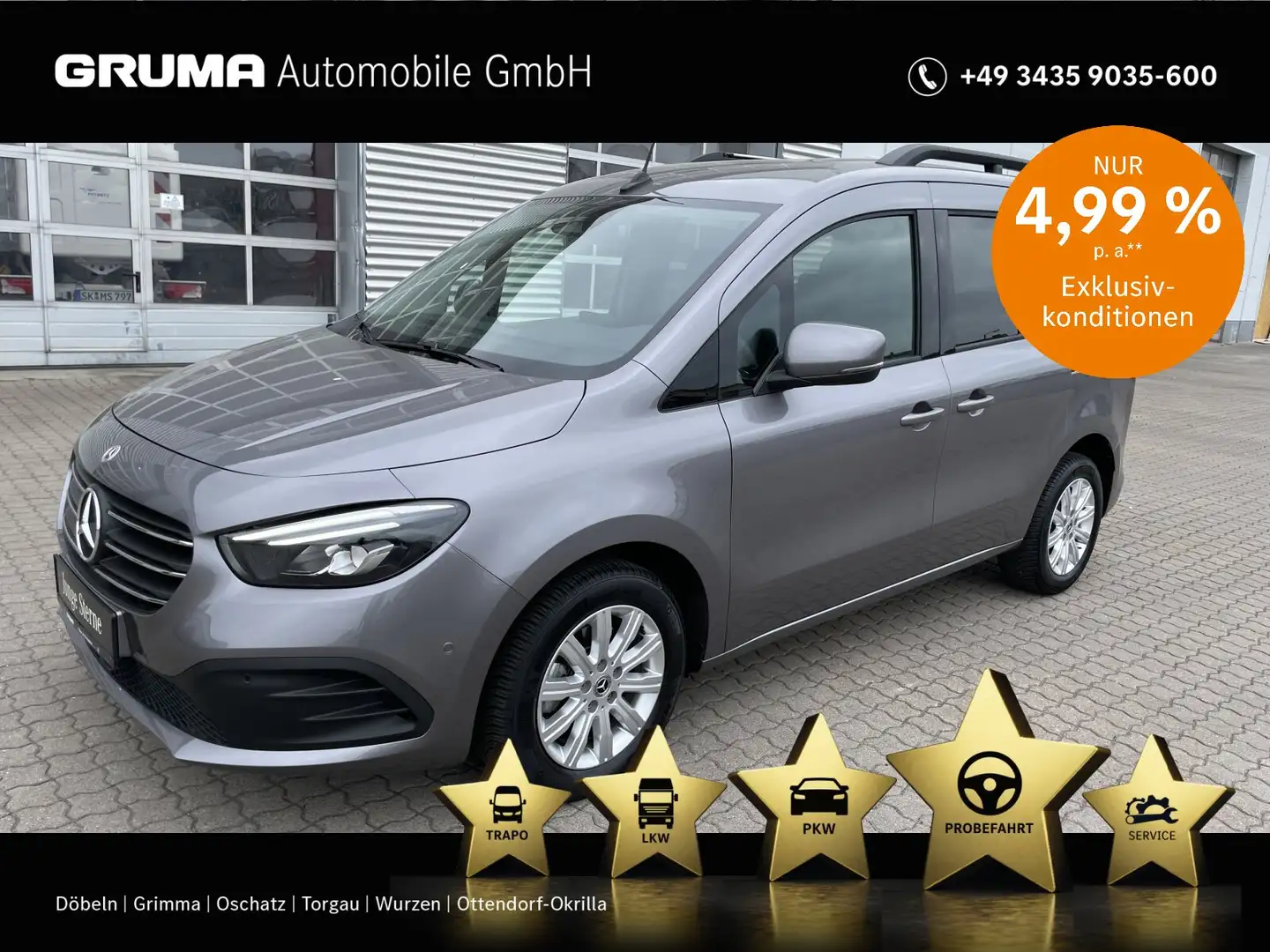Mercedes-Benz T 180 PROGRESSIVE KLIMA+NAVIGATION+MBUX+LED LICHT Šedá - 1