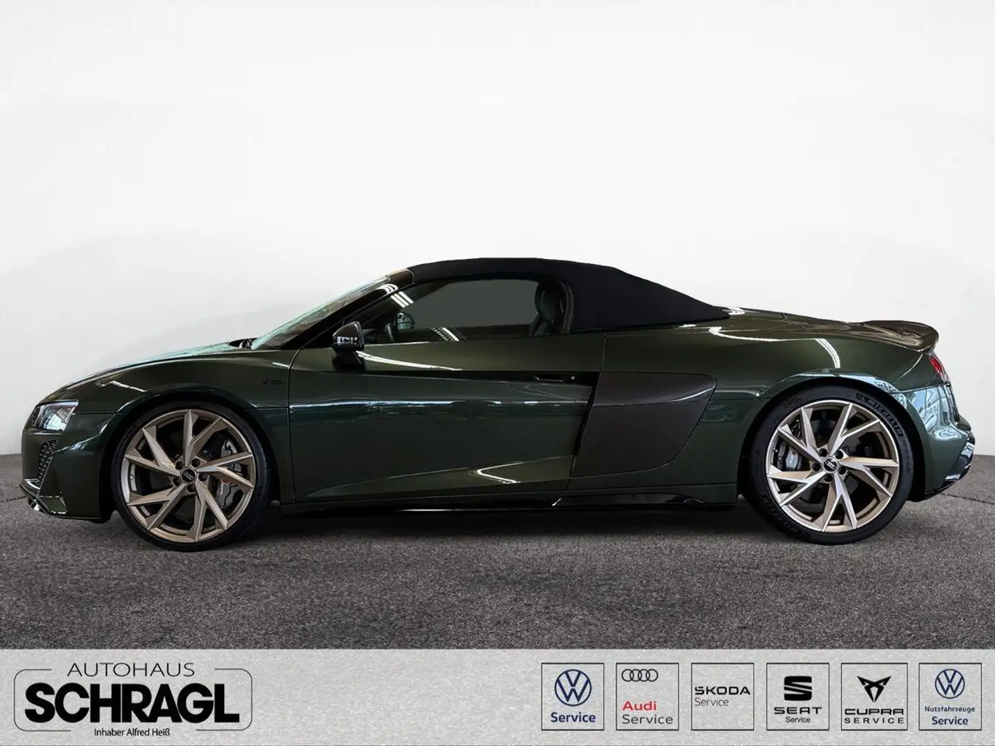 Audi R8 Spyder V10 quattro performance+B&O+KAM+LEDER Grün - 2