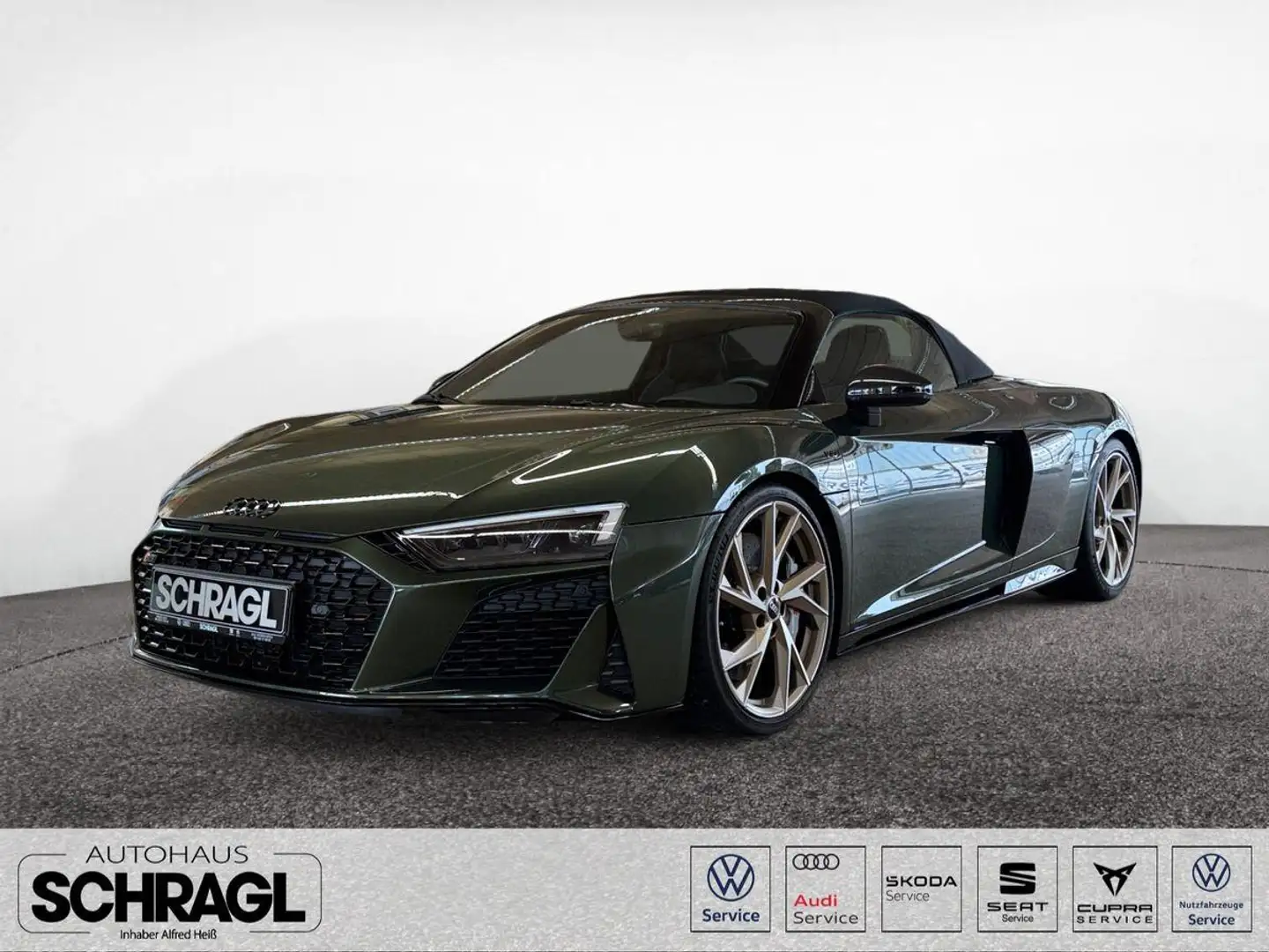 Audi R8 Spyder V10 quattro performance+B&O+KAM+LEDER Grün - 1