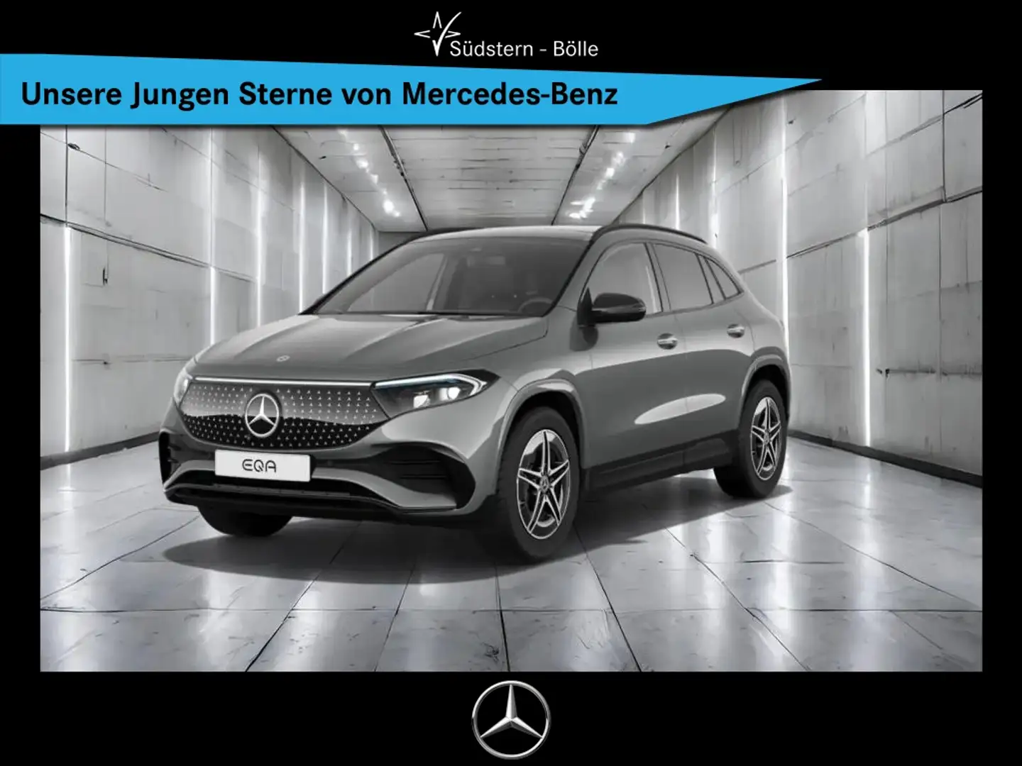 Mercedes-Benz EQA 350 4M AMG-PREM.+NIGHT+AHK+PANO+HUD+BURM.+TO Szürke - 1