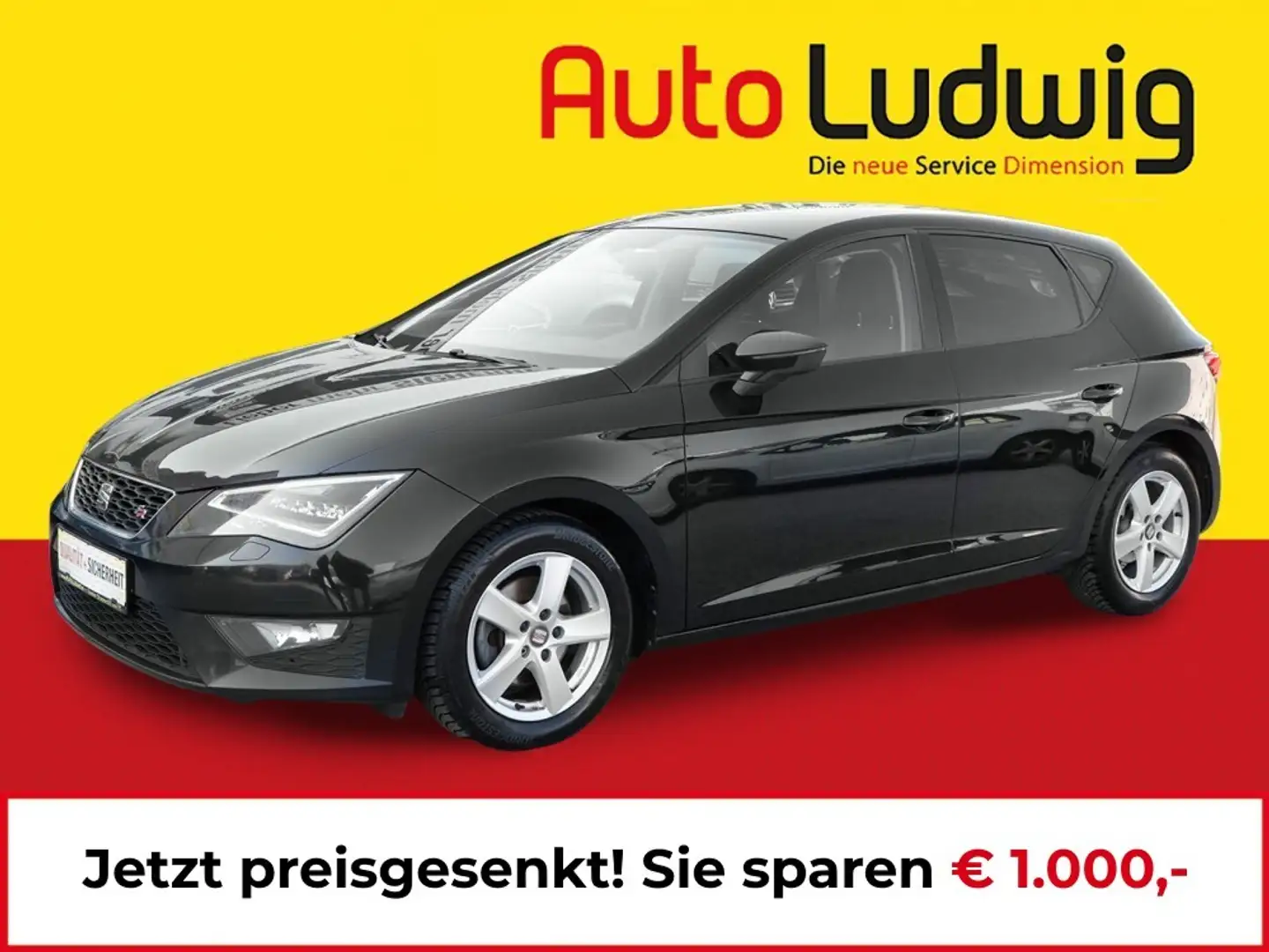 SEAT Leon FR 1,4 TSI Start-Stopp*NAVI*PDC*LED*SHZ*TEMPOMAT* Schwarz - 1