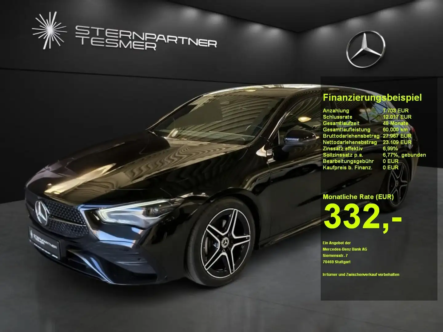Mercedes-Benz CLA 180 AMG+Night+Memory+360°+Totwinkel++ Negro - 1