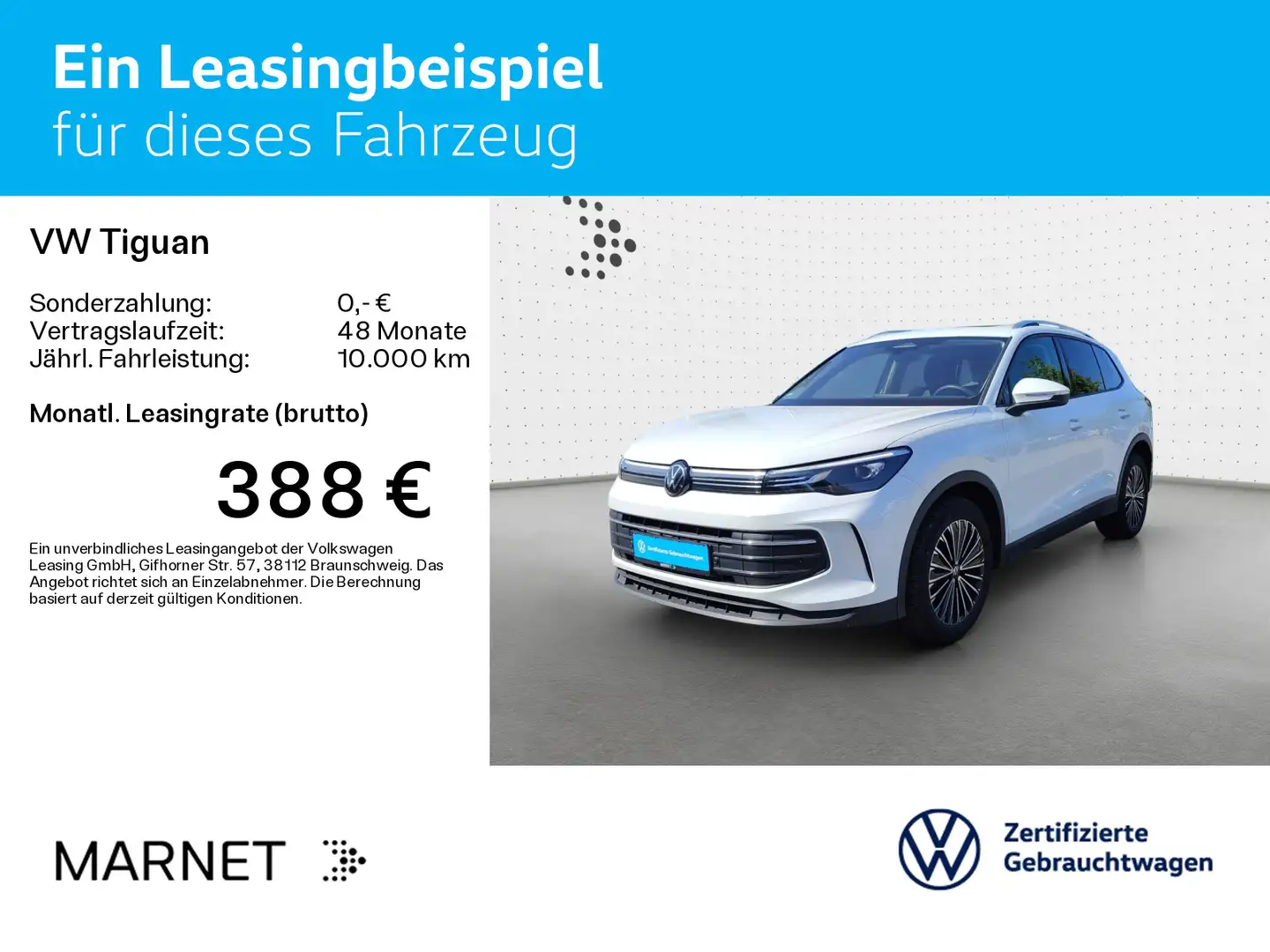 Volkswagen Tiguan Life 1.5 eTSI DSG*AHK*NAVI*PANO*ASG*KAMER Wit - 2