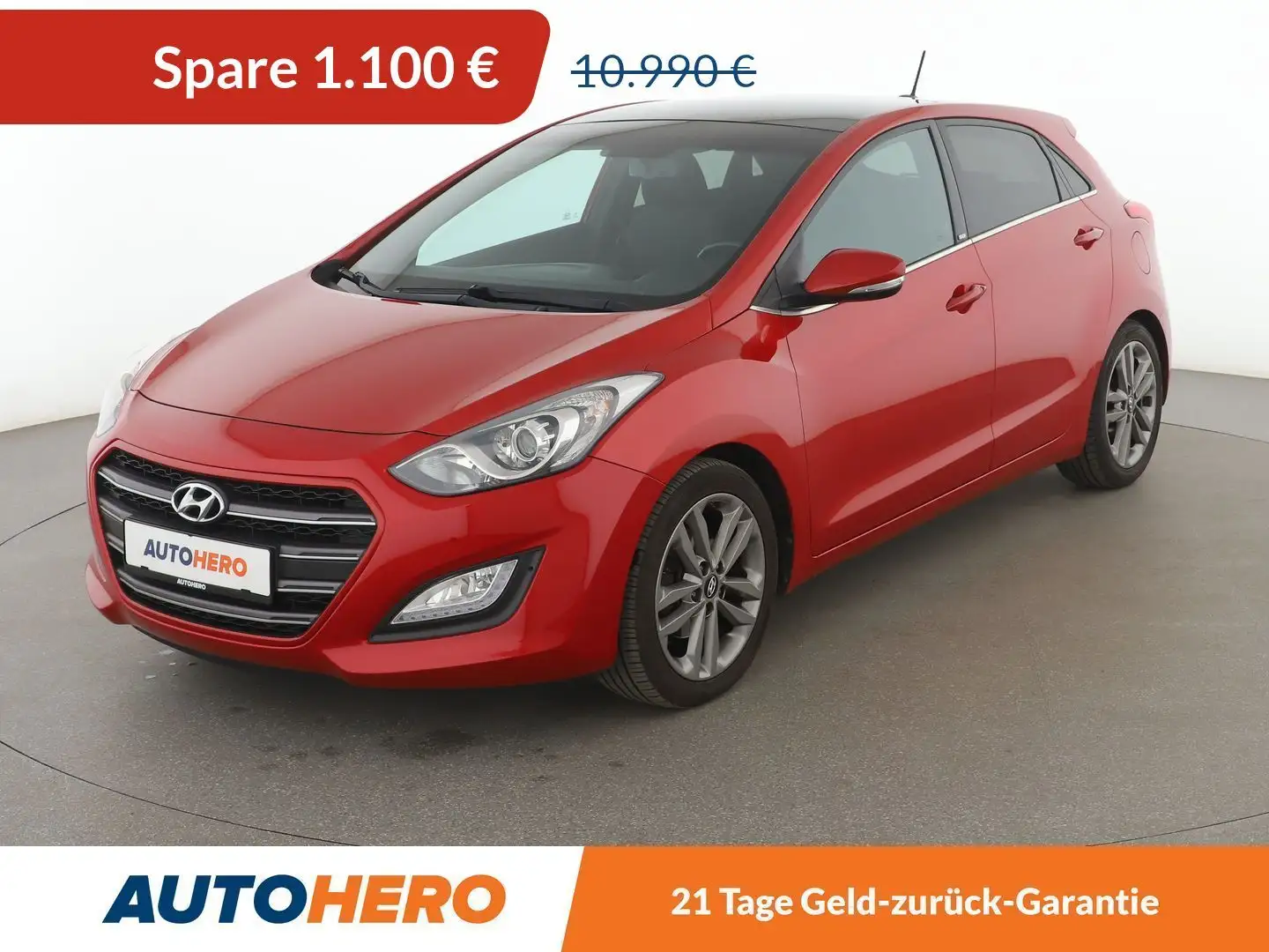 Hyundai i30 1.6 GDI Passion blue*NAVI*TEMPO*PDC*KLIMA*GARANTIE Червоний - 1