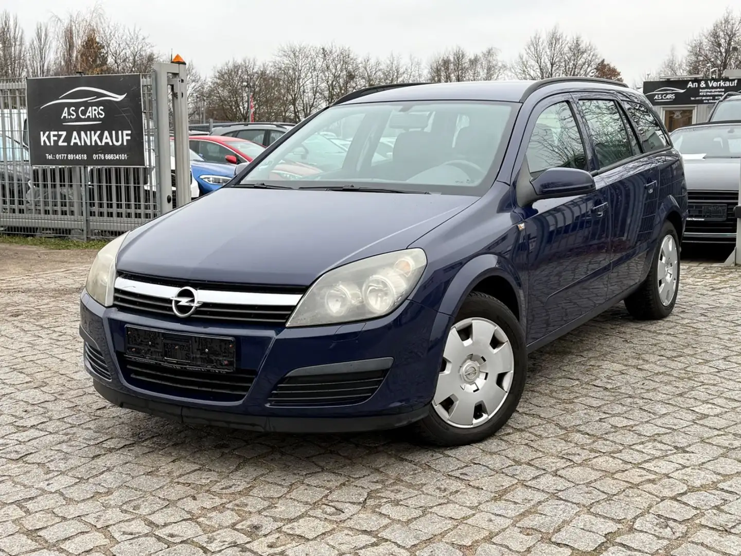 Opel Astra H 1.4 Caravan Edition*KLIMA*EFH* Blauw - 1