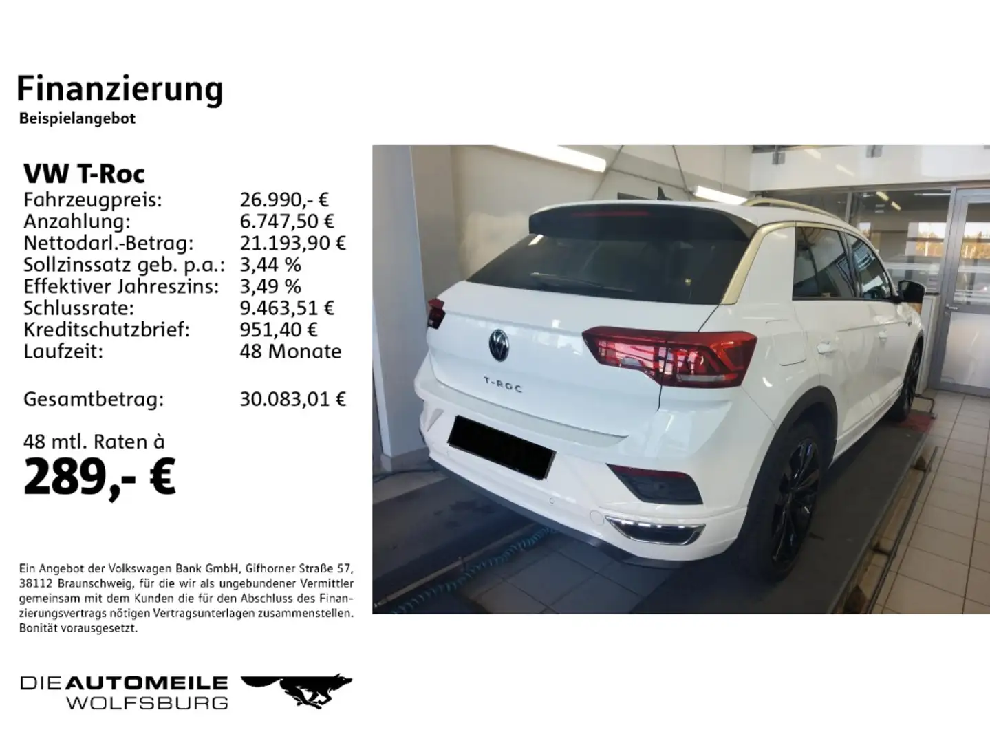 Volkswagen T-Roc 1.5 TSI DSG Sport LED/ACC/Pano Weiß - 2