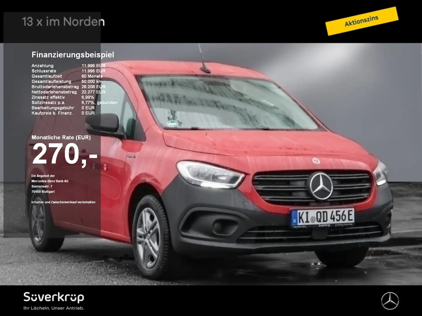 Mercedes-Benz Citan e 45kwh Pro Kasten AHK Kamera MBUX Klimaaut. SHZ T Rot - 1
