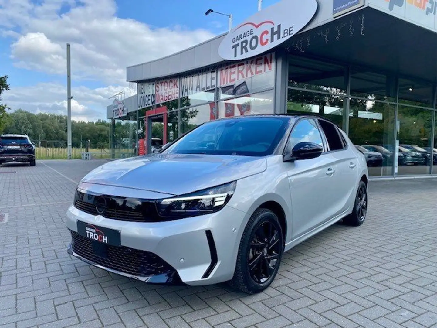 Opel Corsa 1.2 Turbo GS Navi/App connect/Camera + PDC V&A... Argent - 1