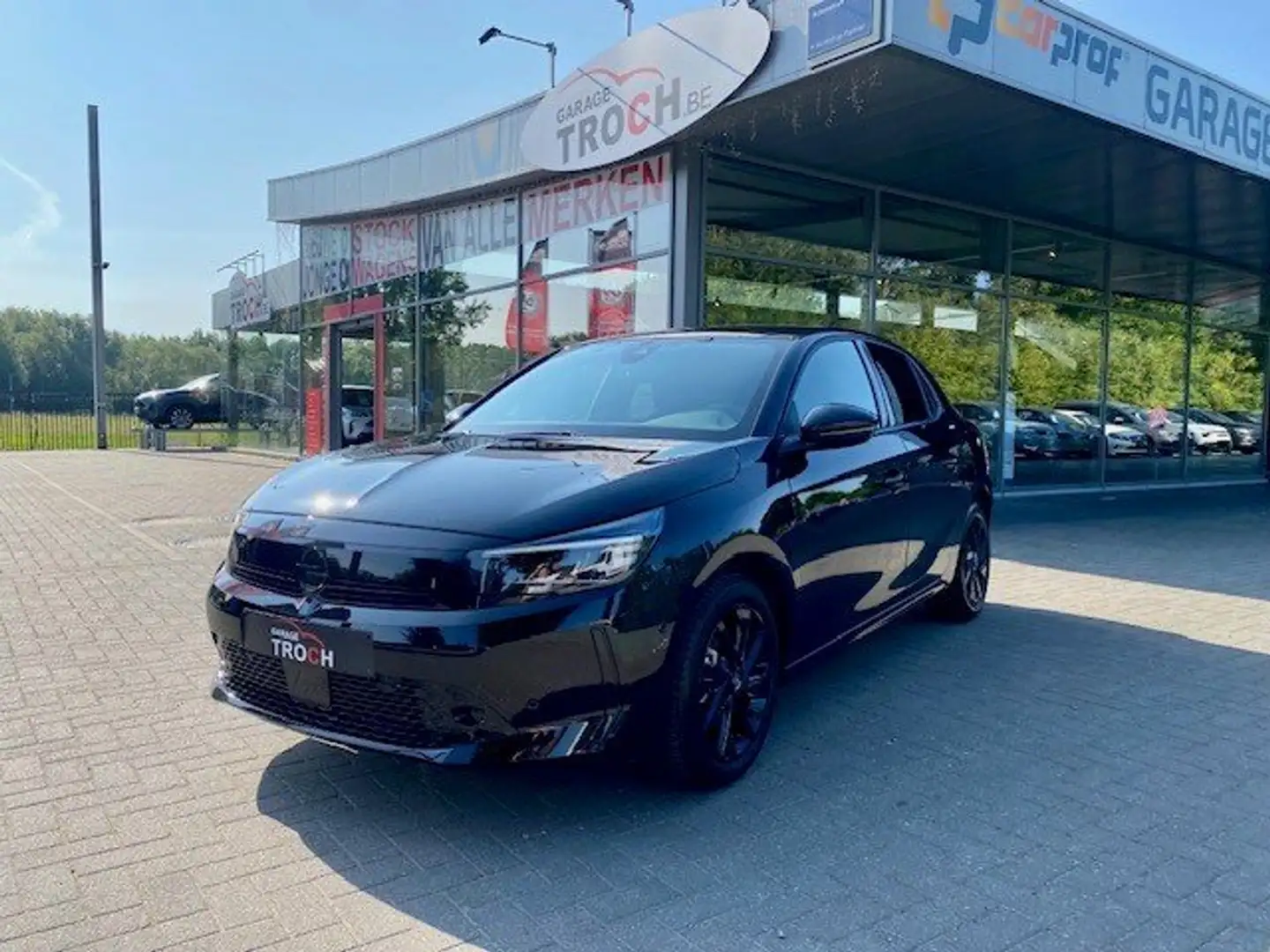 Opel Corsa 1.2 Turbo GS Navi/App connect/Camera + PDC V&A... Zwart - 1